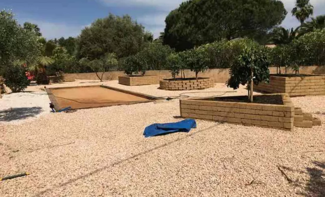 Création de terrain de pétanque, Hyères, QR Paysage