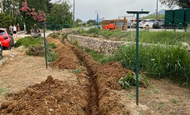 Travaux d’assainissement individuel ou collectif, Hyères, QR Paysage